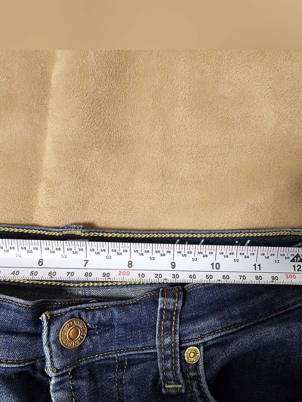 7 For All Mankind 98% Cotton High Waist Women's Dark Blue Skinny Jeans - Picture 9 of 13